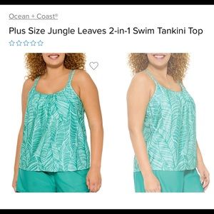 Plus size swim top